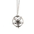 Goat Head Pentagram Necklace - Chain Necklace