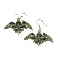 Skull Bat Earrings - Silver Earrings