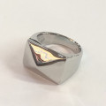 Silver Pyramid 17MM - Ring