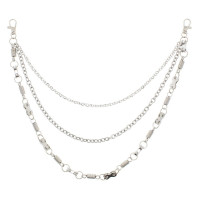 Three Chain And Spring Necklace - Chain Necklace