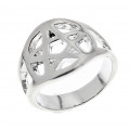 Medium Pentagram Ring - 17mm Metal Ring