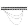 Stud And Chain Belt - Pyramid Belt With Chain