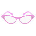 Pink Retro Bejewelled Glasses - glasses