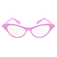 Pink Retro Bejewelled Glasses - glasses