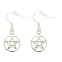 Pentagram Earrings - Silver Earrings