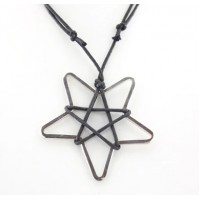 Star Pentagram Necklace - Corded Necklace