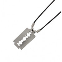 Razor Blade Necklace - Corded Necklace