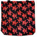  Red Skull And Crossbones Tote Bag - Tote Bag