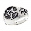 Chunky Pentagram Ring - 21mm Metal Ring