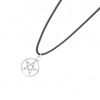 Small Pentagram Necklace - Corded Necklace