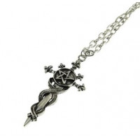 Pentagram Sword Necklace - Chain Necklace