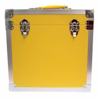 Steepletone Yellow & Silver Twelve Inch Record Case - 