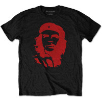Che Guevara - Red On Black Tshirt Large